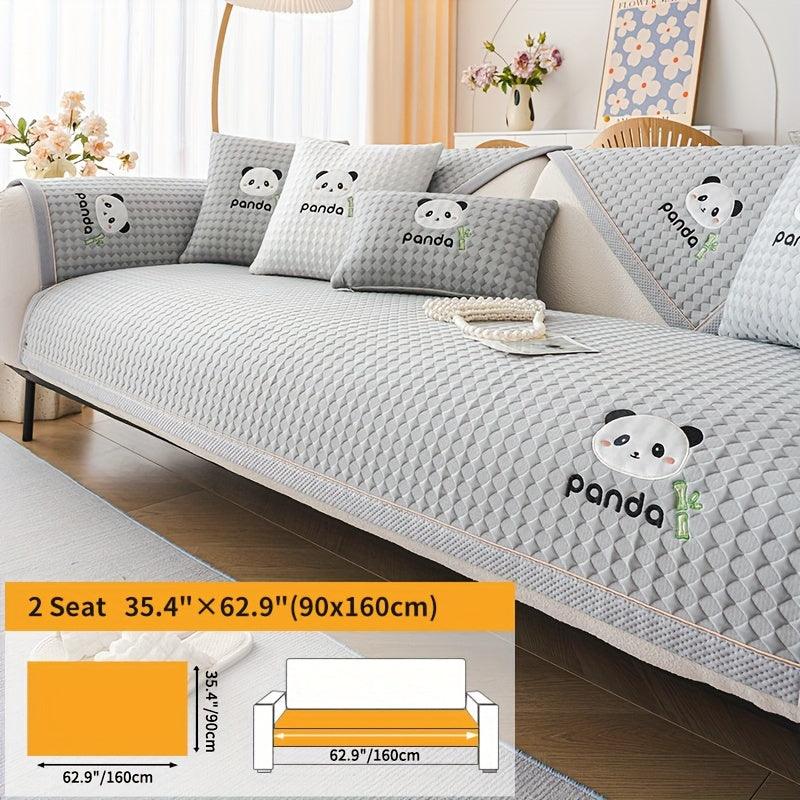 Waterproof Couch Cover, Non-Slip Panda Pattern Sofa Cover
