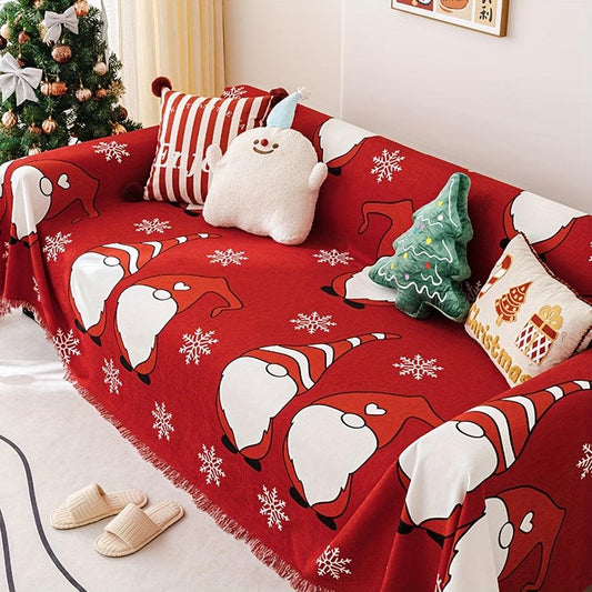 Protective Seat Cover, Christmas Chenille Couch Cove
