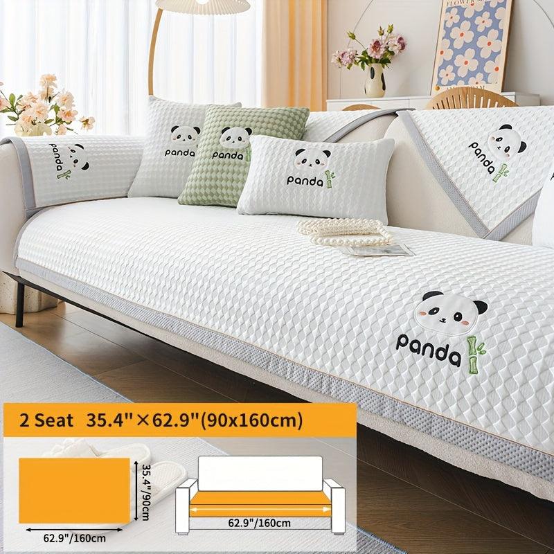 Waterproof Couch Cover, Non-Slip Panda Pattern Sofa Cover