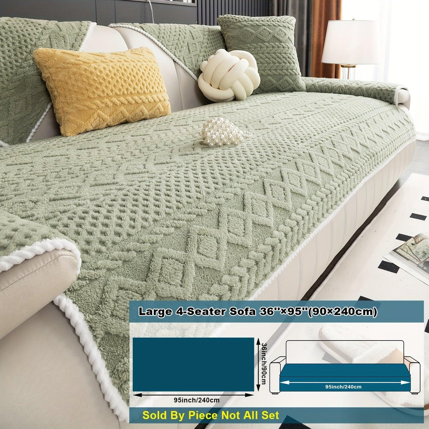 Pet-Friendly Couch Cover for Dogs, Non-Slip & Breathable