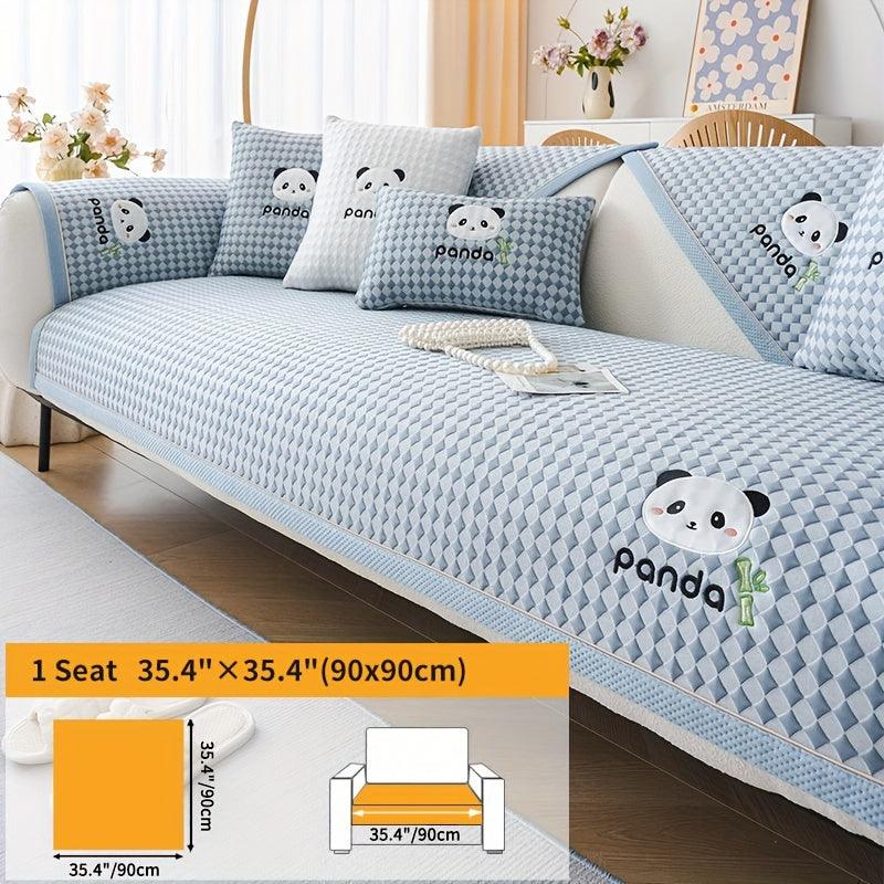 Waterproof Couch Cover, Non-Slip Panda Pattern Sofa Cover