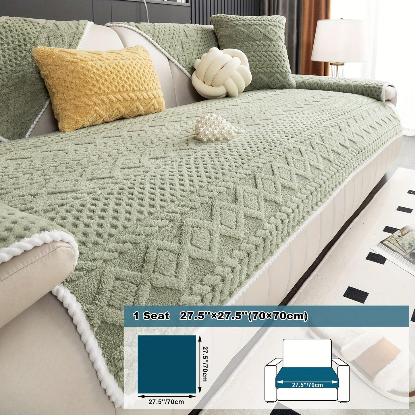 Pet-Friendly Couch Cover for Dogs, Non-Slip & Breathable