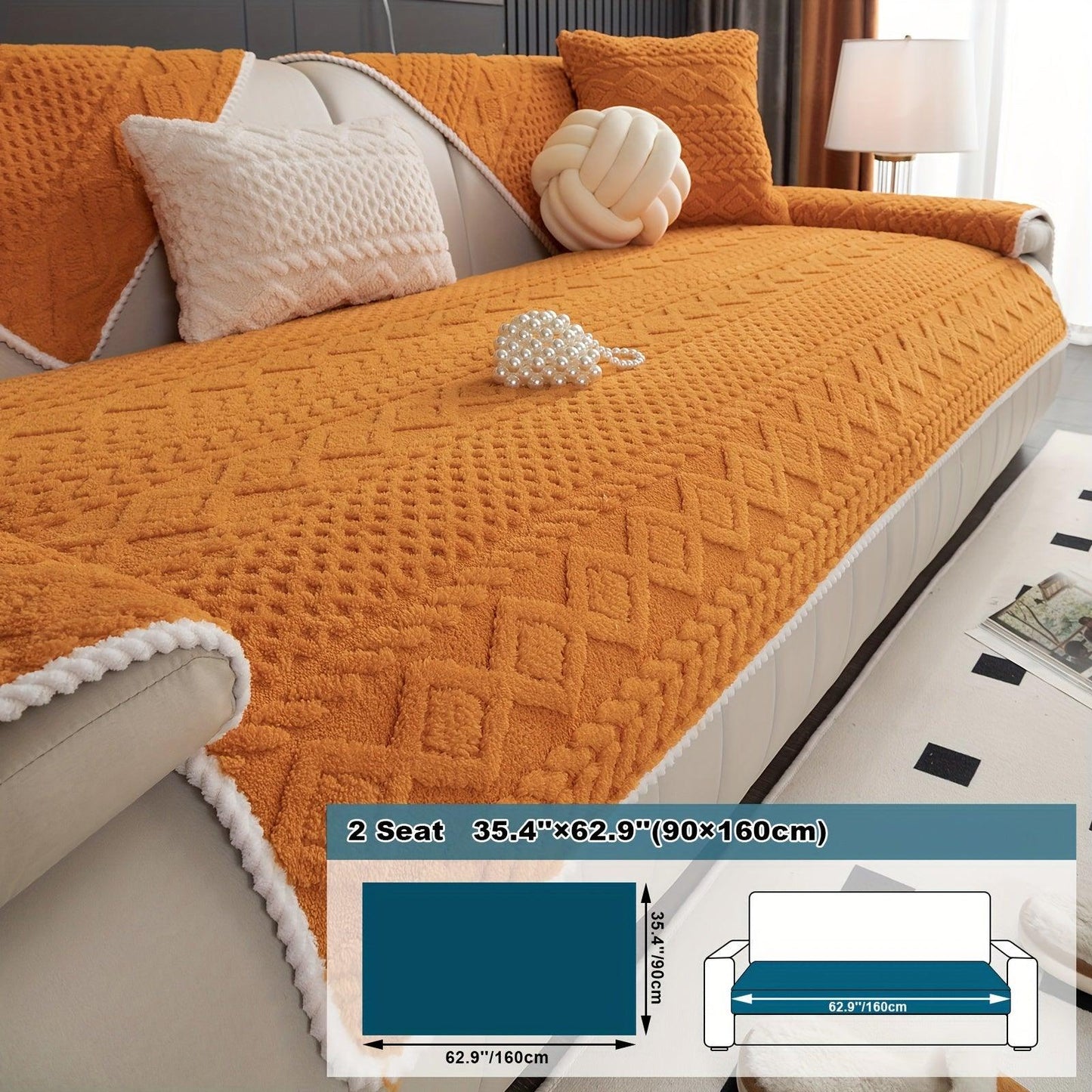 Pet-Friendly Couch Cover for Dogs, Non-Slip & Breathable