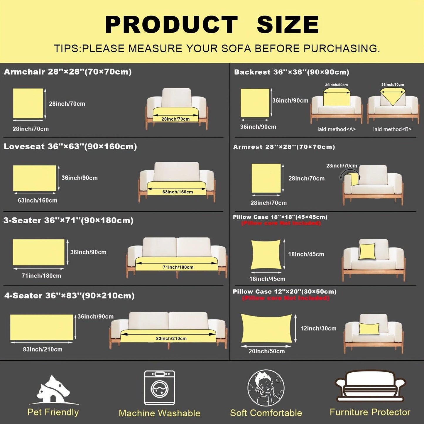 Pet Proof Couch Cover - Boho Chenille Sofa Cover with Tree Embroidery