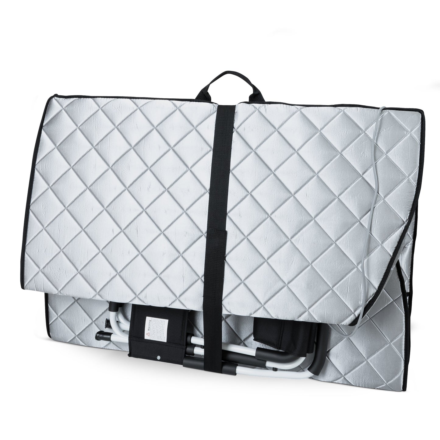 Large Portable Low EMF Negative Ion Indoor Sauna with Chair and Heated Footpad Included - Silver