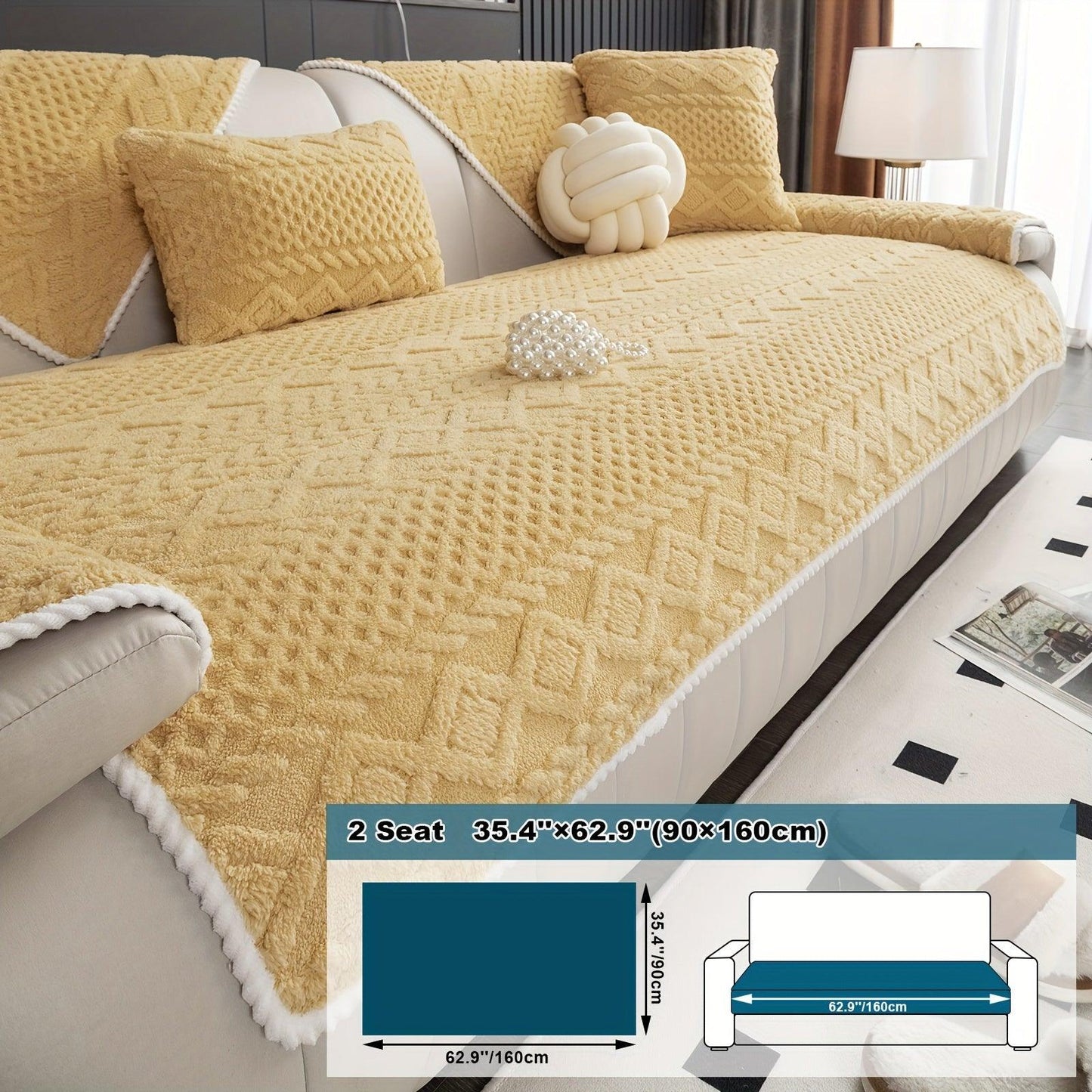 Pet-Friendly Couch Cover for Dogs, Non-Slip & Breathable