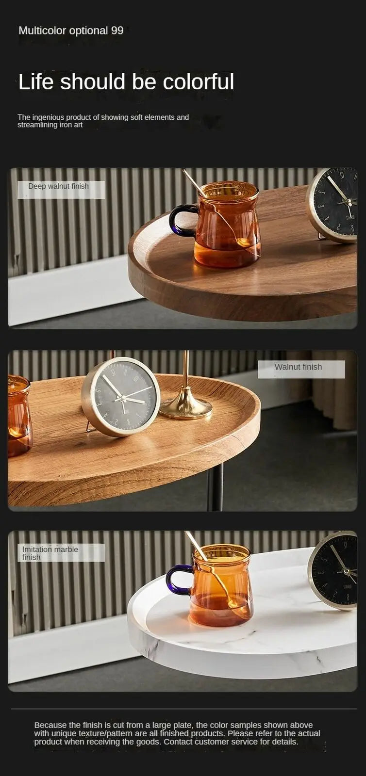 Modern Nordic C-Shape Side Table – 23.62" Sofa & Coffee Companion