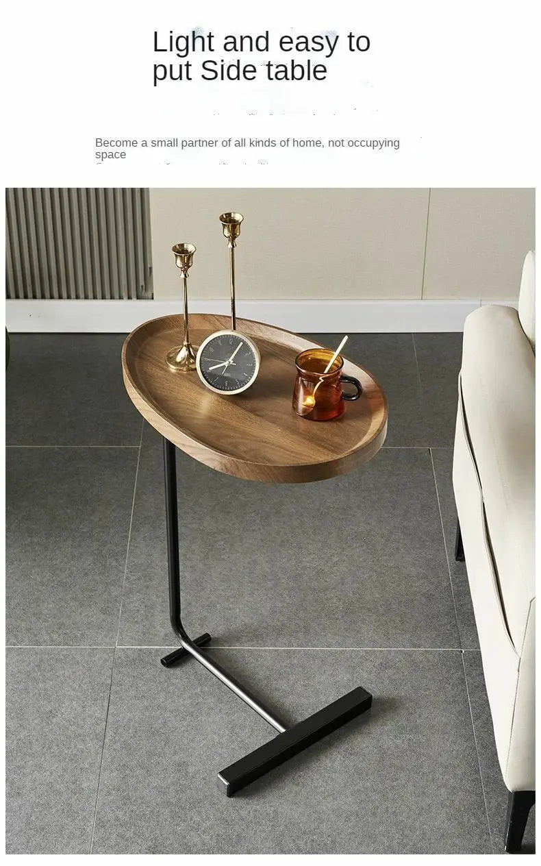 Modern Nordic C-Shape Side Table – 23.62" Sofa & Coffee Companion