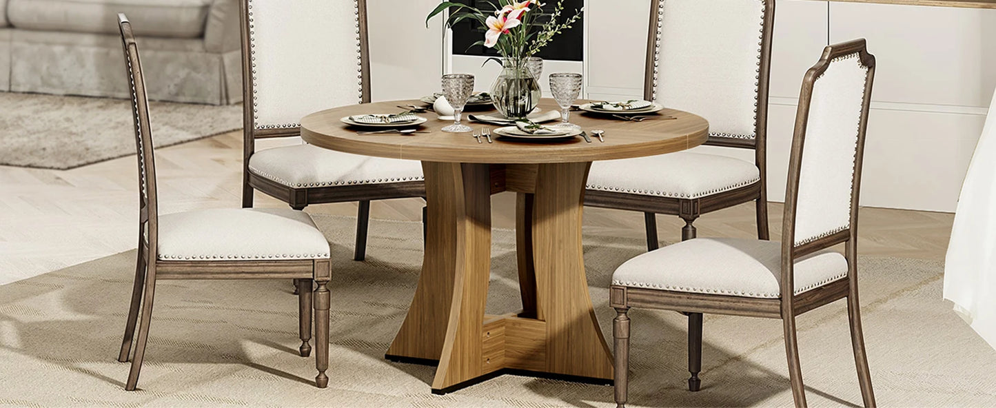 The Maison Éclat Round Dining Table – Timeless Elegance, Intimate Gatherings, Effortless Sophistication