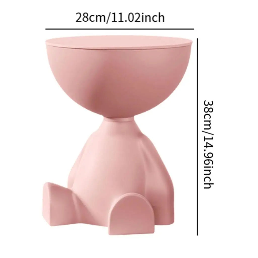 CozyBear Modern Mini Coffee Table – The Cutest Nordic Side Table for Living Rooms, Bedrooms & Balconies