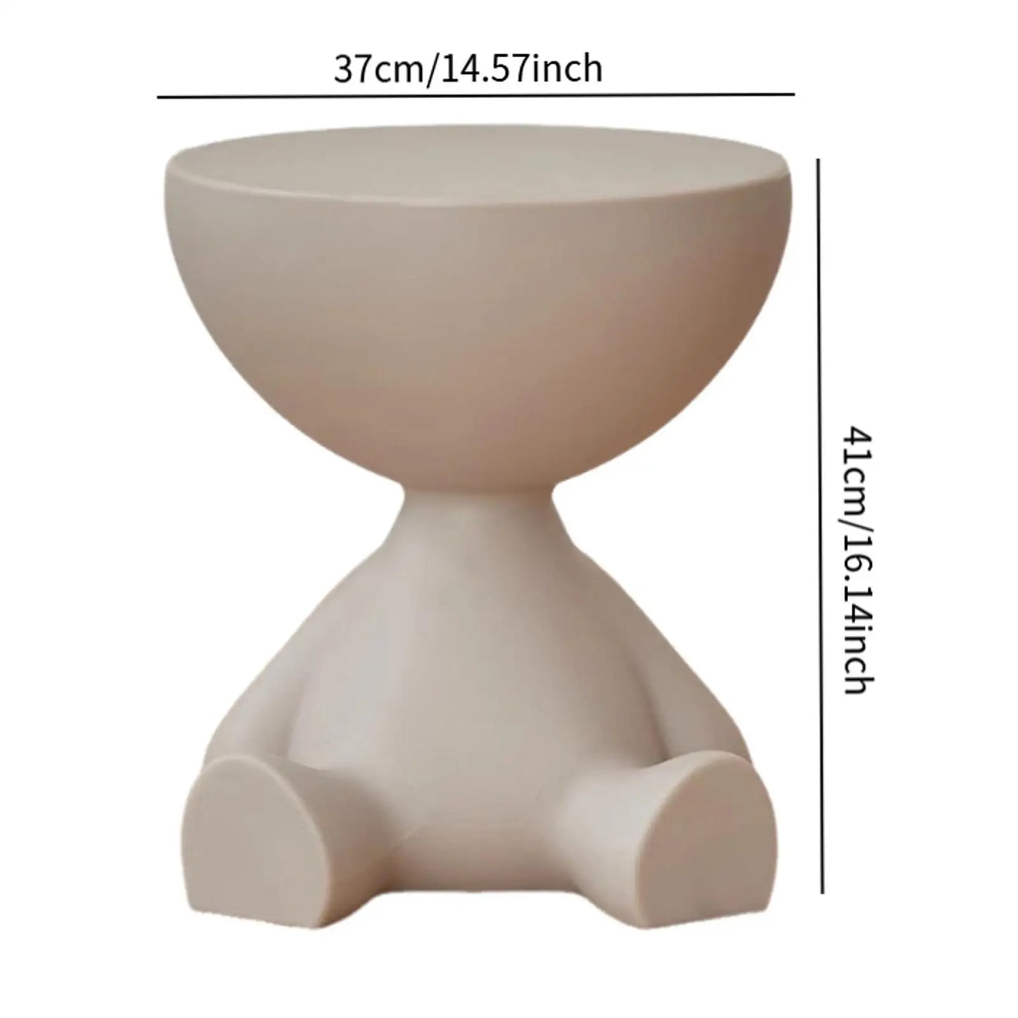 CozyBear Modern Mini Coffee Table – The Cutest Nordic Side Table for Living Rooms, Bedrooms & Balconies