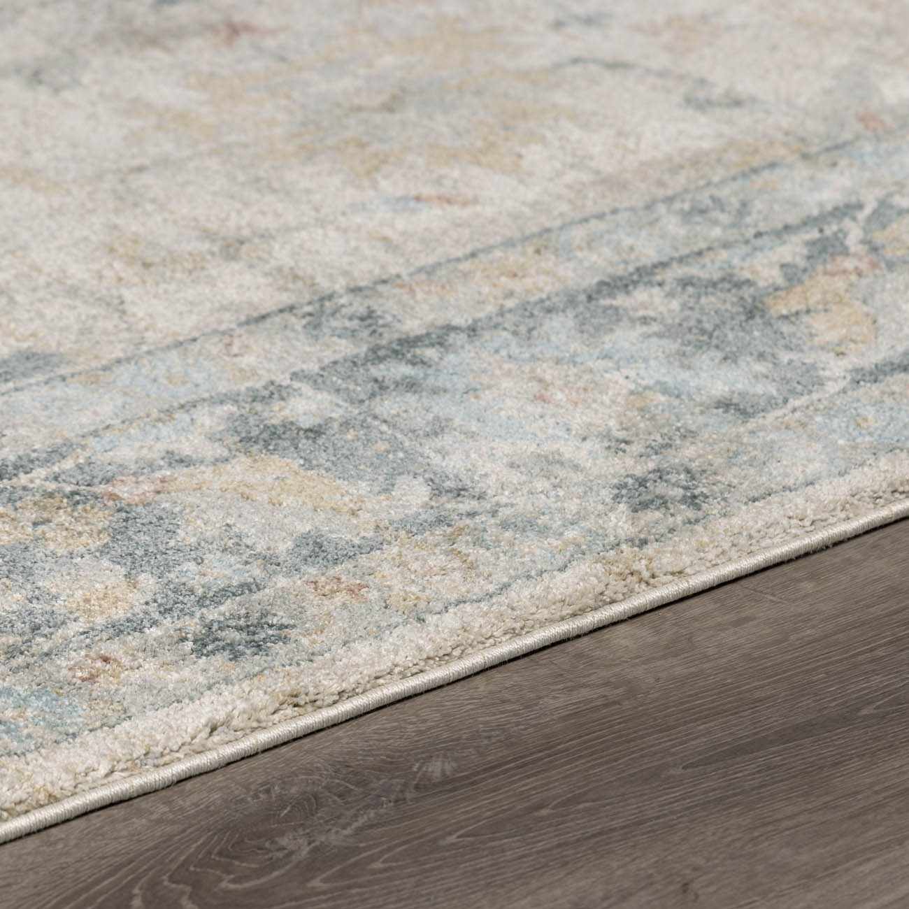 Ahmaud Beige & Light Gray Thick Luxe Area Rug