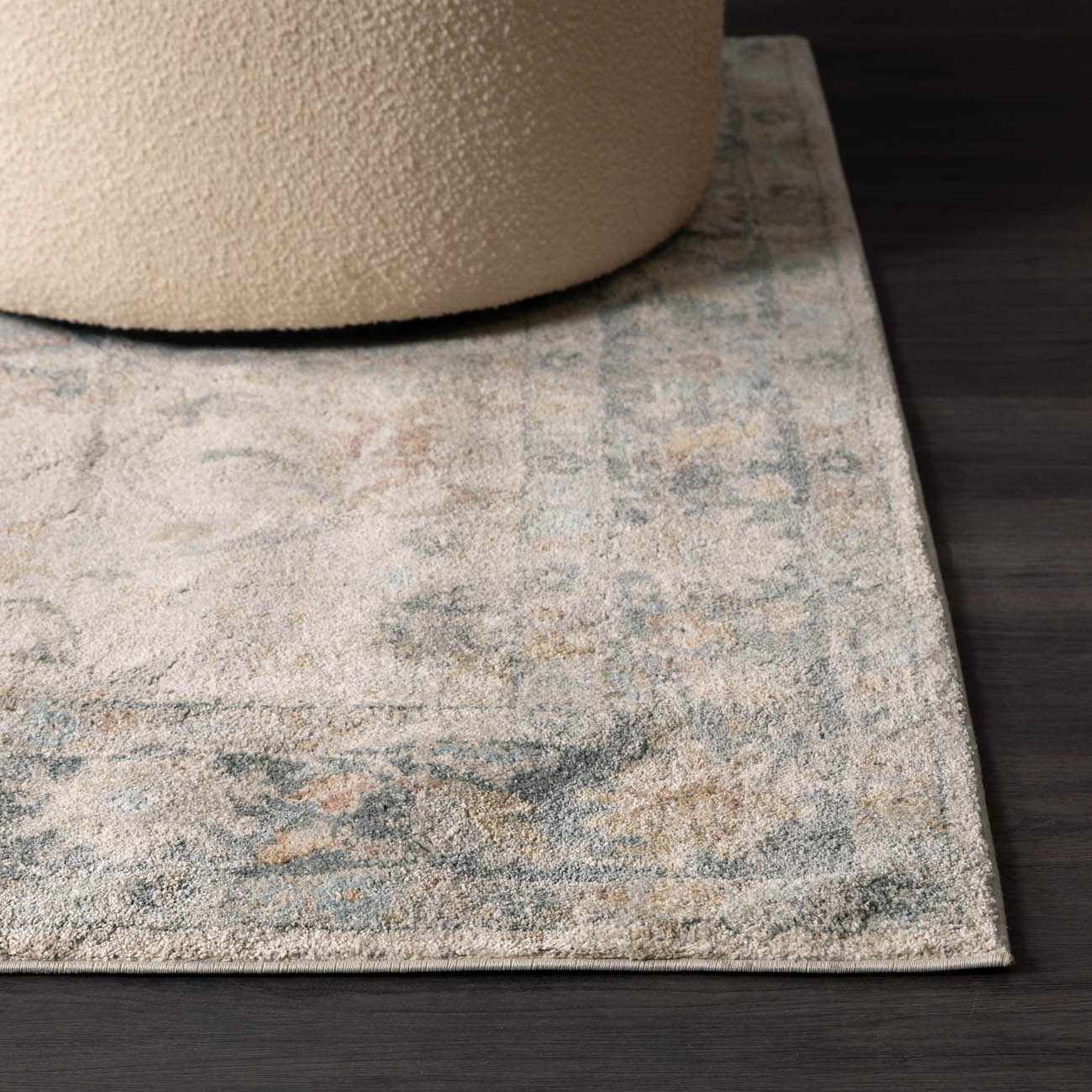 Ahmaud Beige & Light Gray Thick Luxe Area Rug