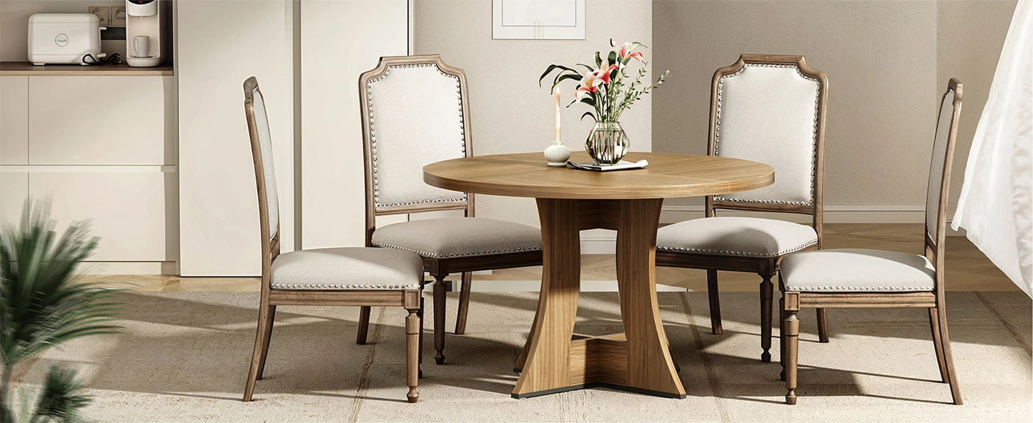 The Maison Éclat Round Dining Table – Timeless Elegance, Intimate Gatherings, Effortless Sophistication