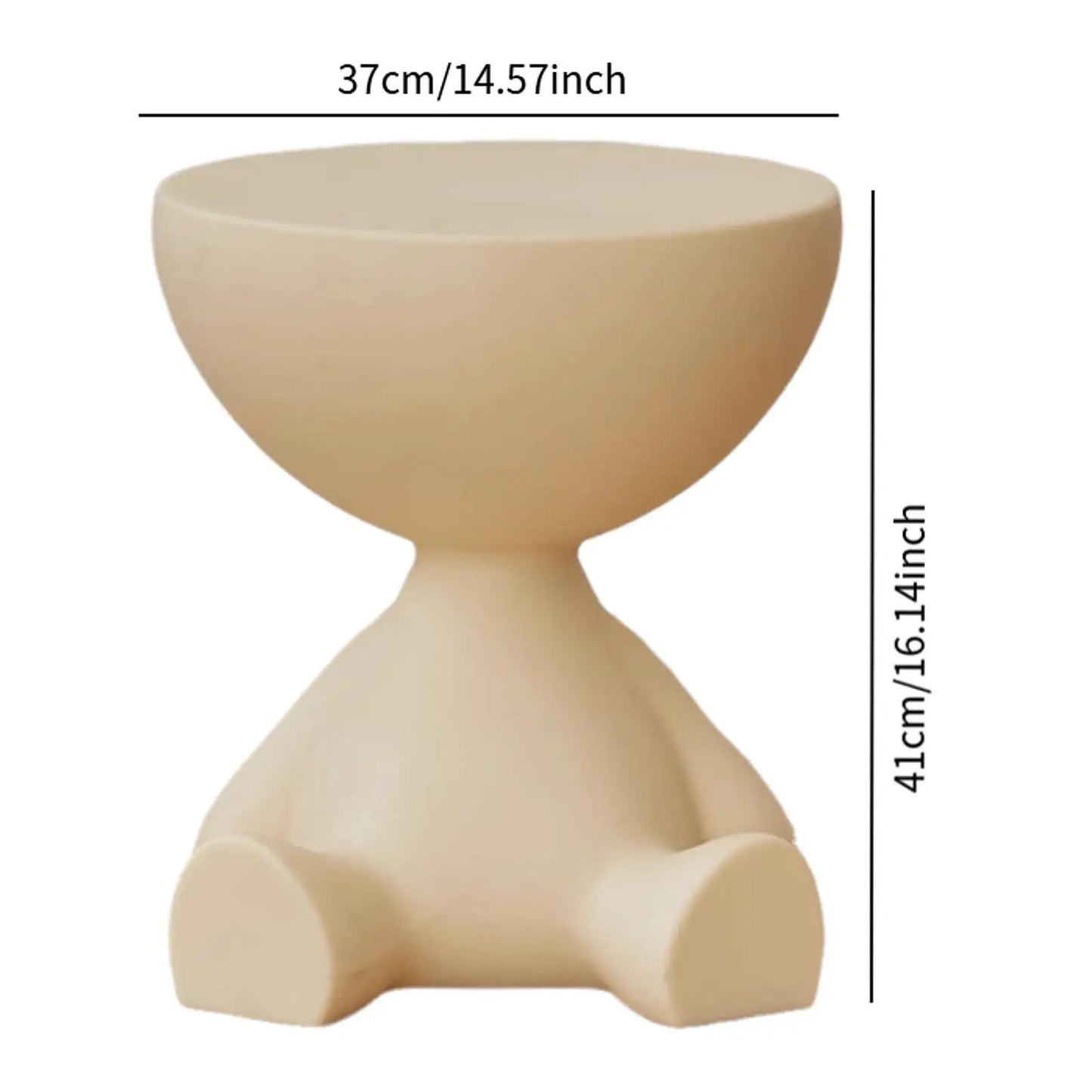 CozyBear Modern Mini Coffee Table – The Cutest Nordic Side Table for Living Rooms, Bedrooms & Balconies