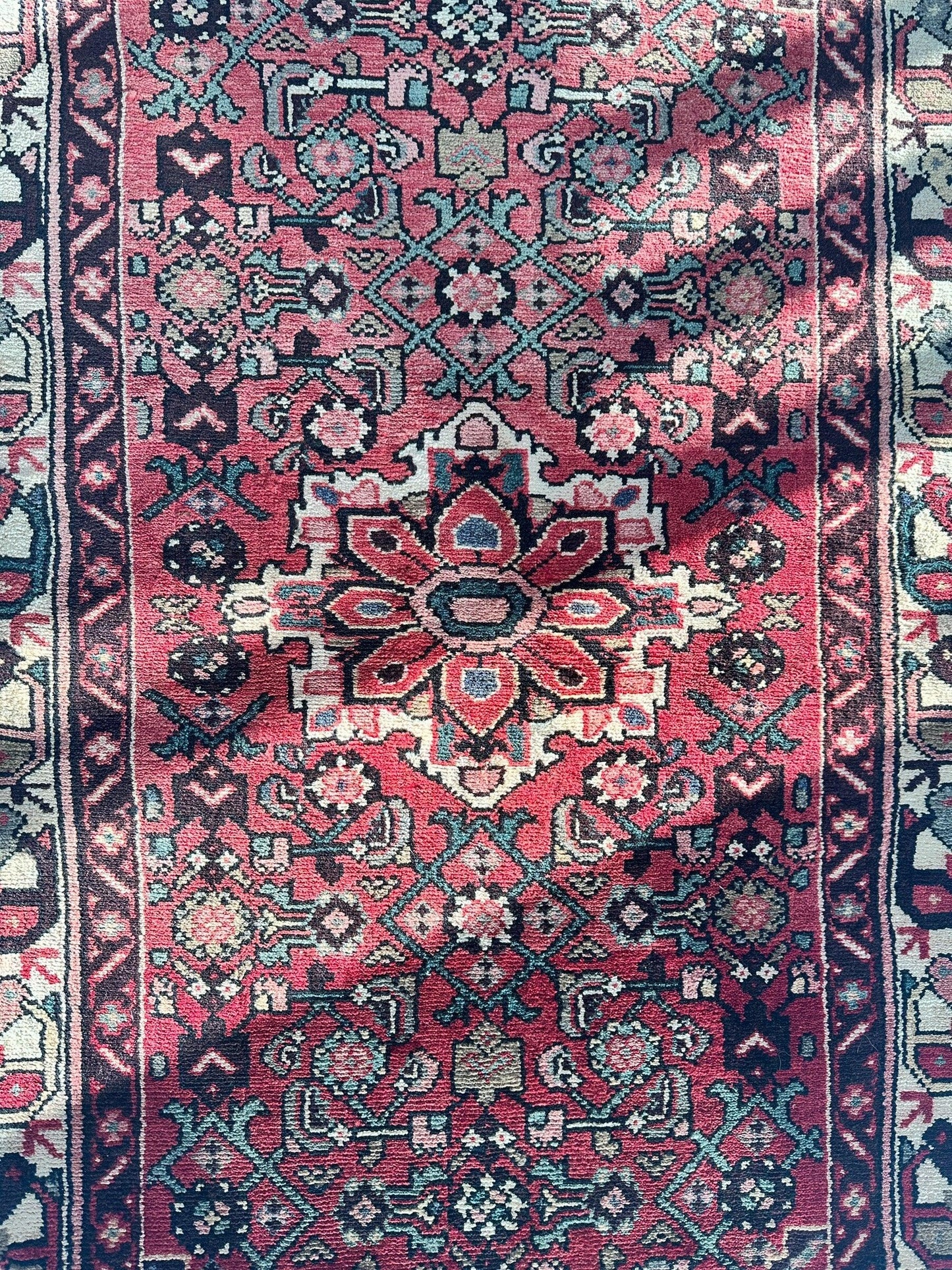 Vintage Persian Hamadan Rug 3’7” x 6’8”