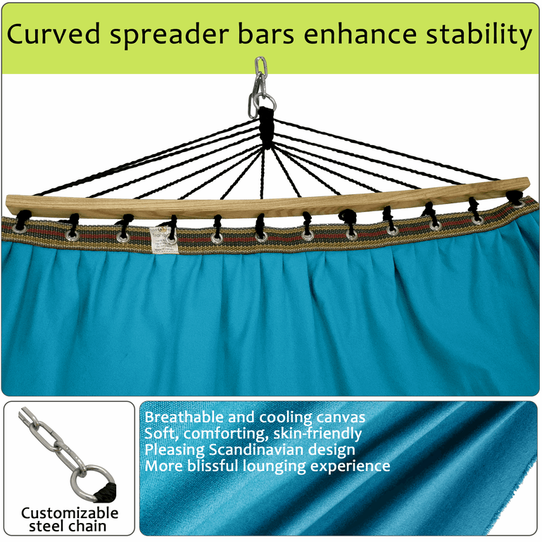 Tranquillo Universal Canvas Double Hammock for Ultimate Relaxation