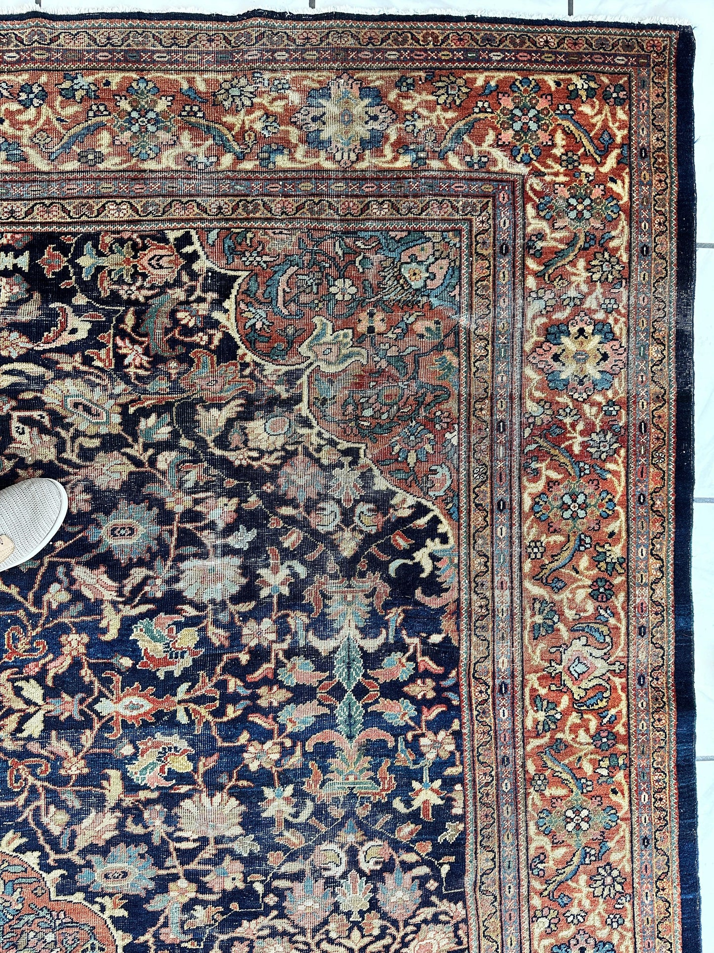 Antique Persian Mahal Rug 8’3”x12’ - Circa 1900 Treasure