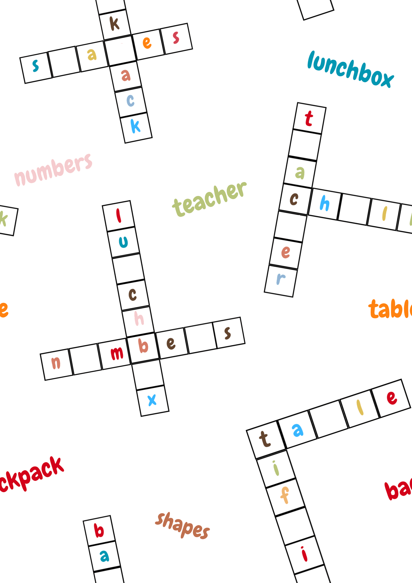 Crossword-Puzzle Printed Canopy