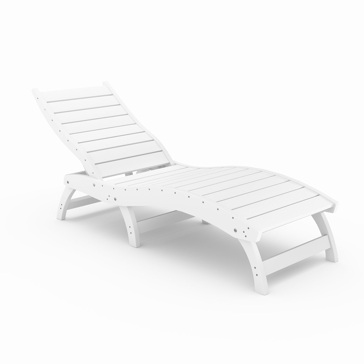 Curved Chaise Lounge (Stackable)