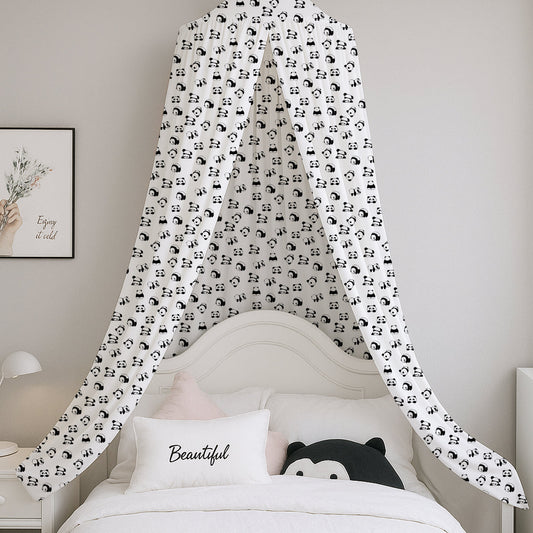 Cute-Panda Printed Canopy