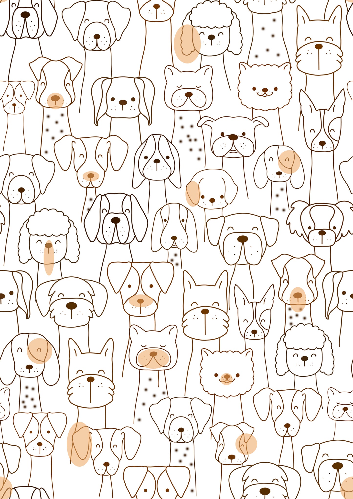 Cute Dogs Printed Canopy