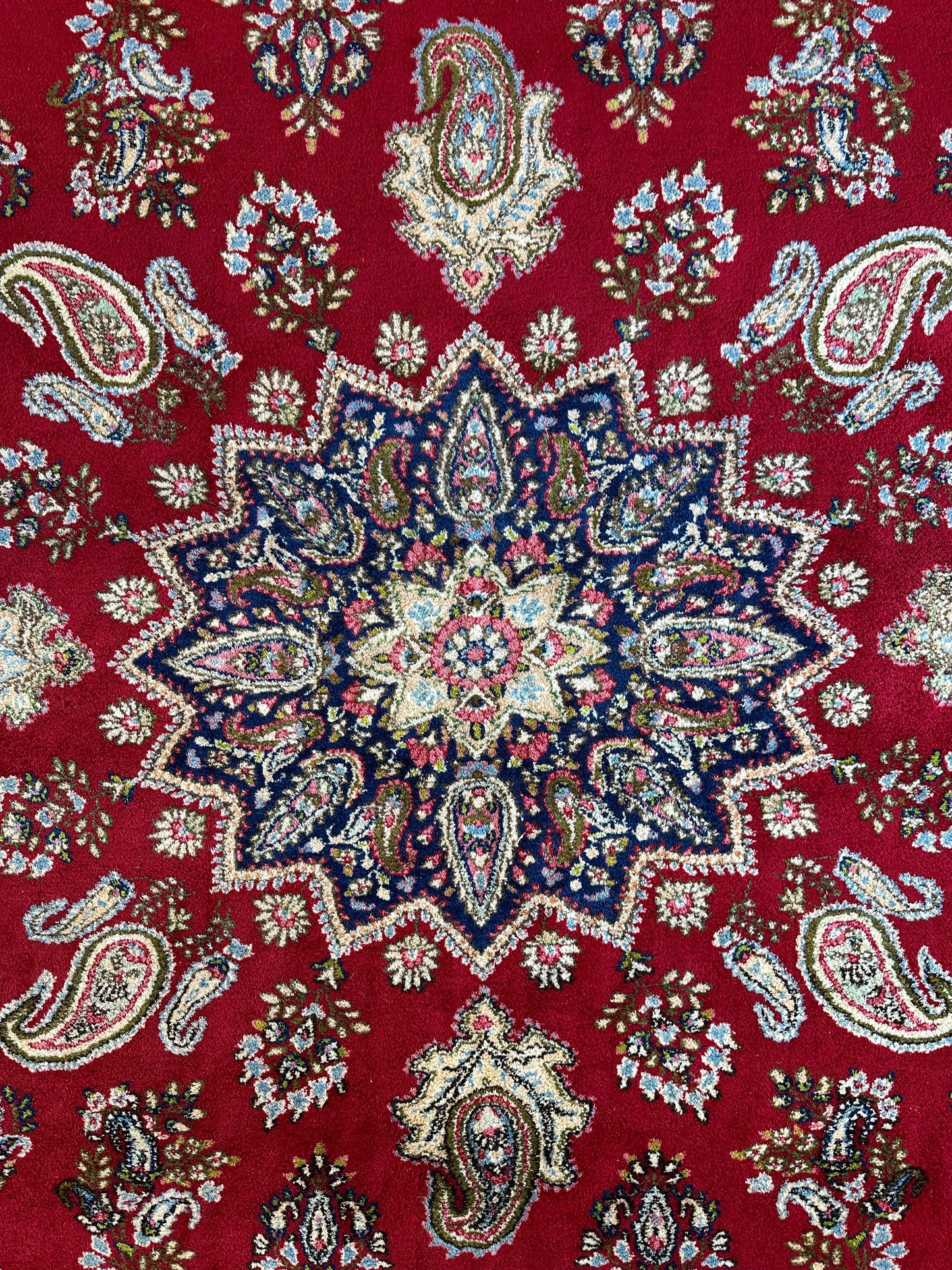 Vintage Kirman Persian Rug | 9’9” x 14’ | Thick Full-Pile Wool | Circa 1960 | K2029