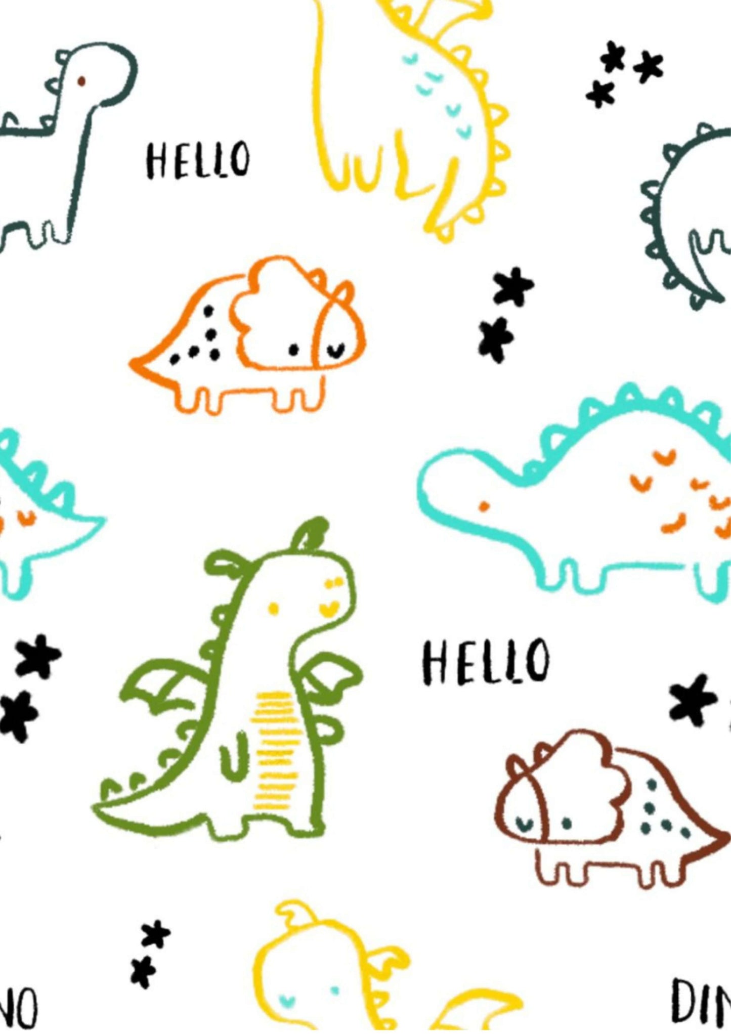 Dinos Printed Canopy