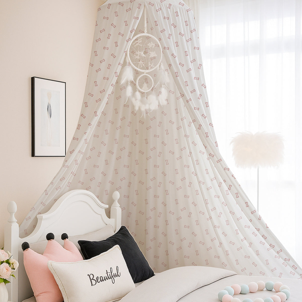 Dog Bones Printed Canopy