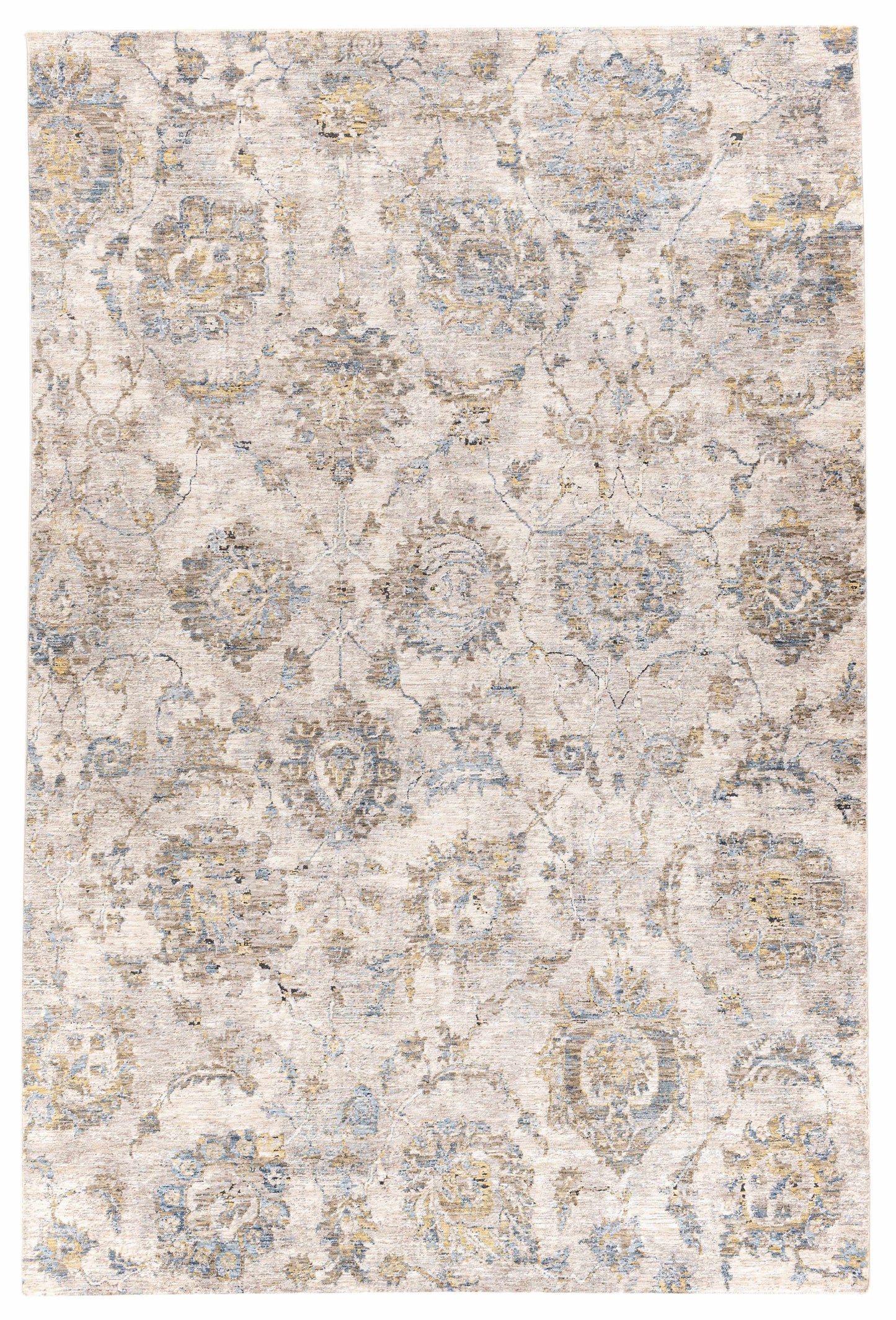 Morinville Teal Floral Rug