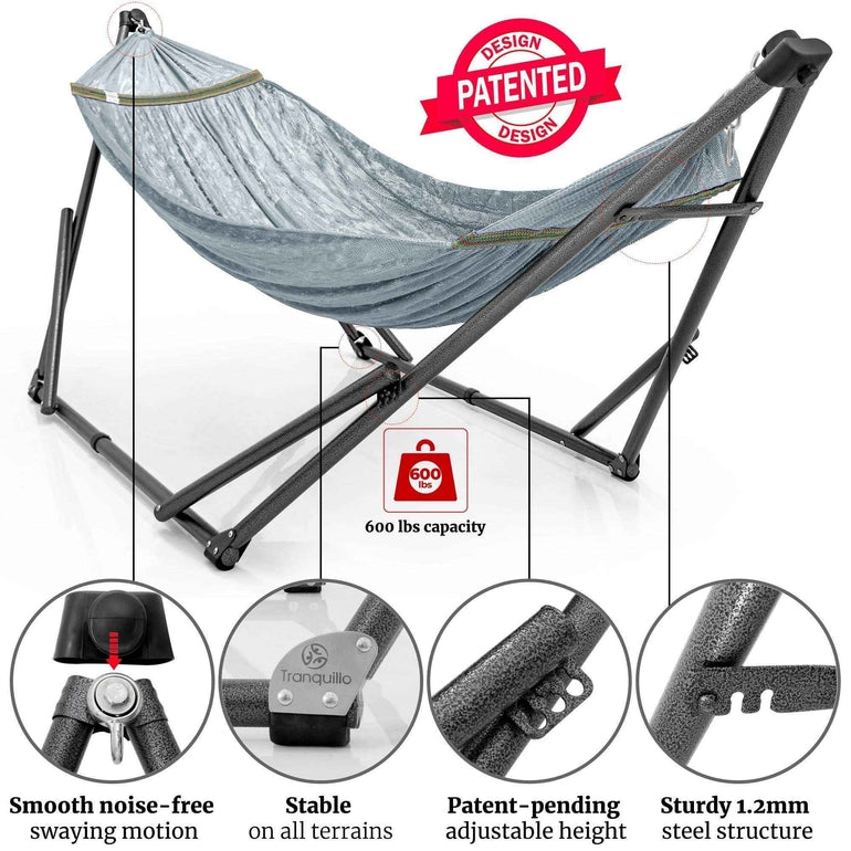 Tranquillo Comfort Set Original Hammock Stand for Ultimate Relaxation