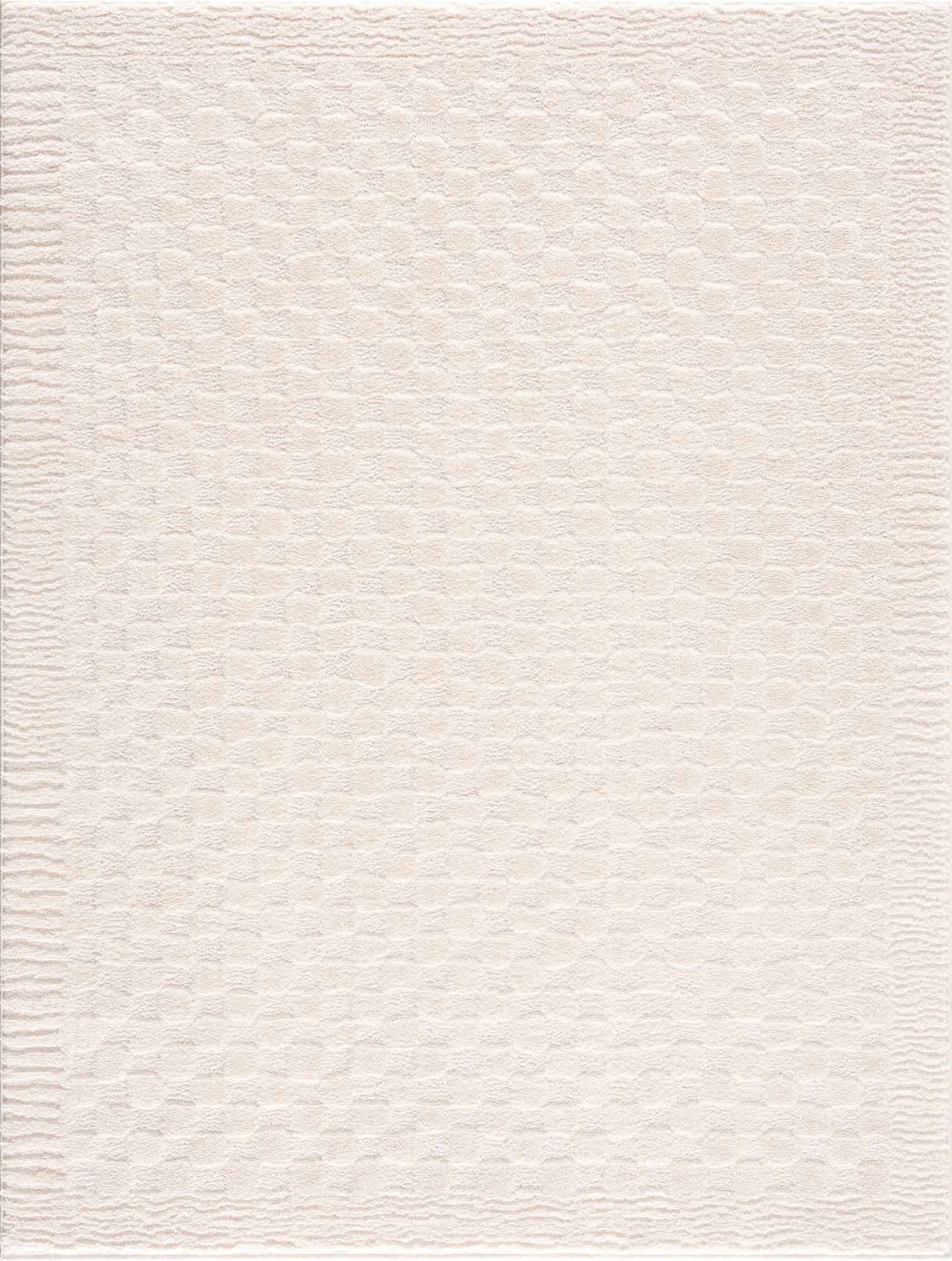 Leryn Ivory Checkered Area Rug