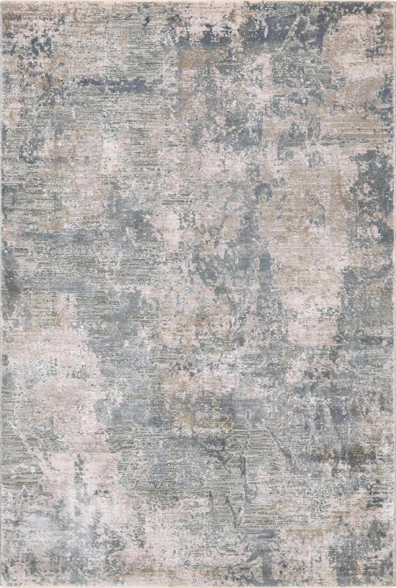 Fallin Gray Abstract Striped Luxe Rug