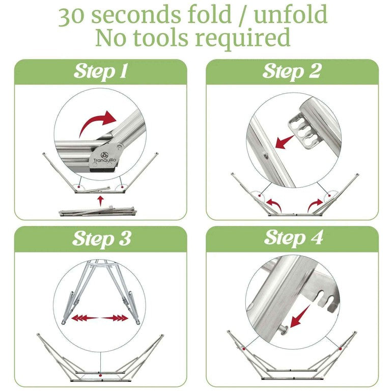 Tranquillo Universal Stainless Steel Hammock Stand for Ultimate Relaxation