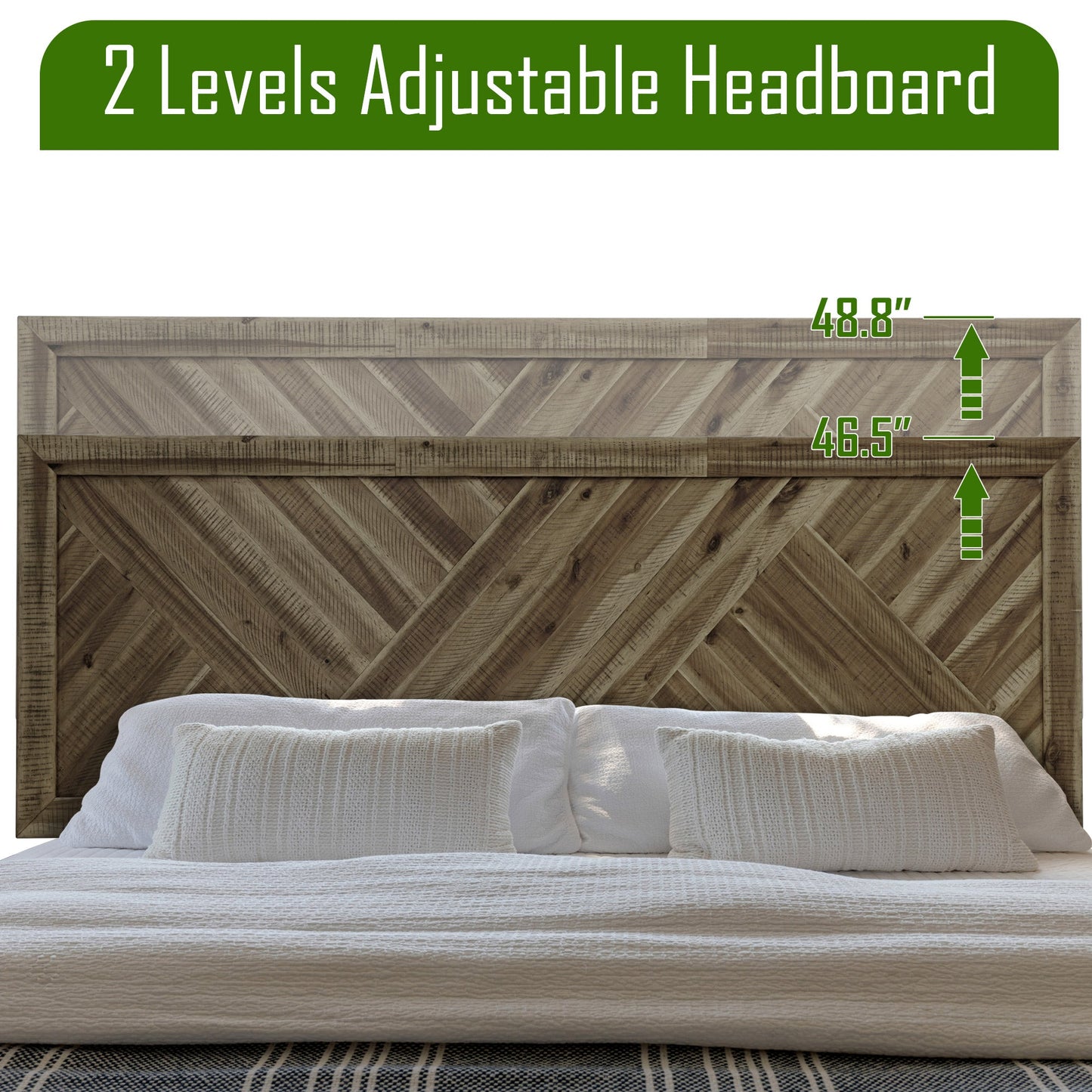 Acacia Sierra Deluxe Solid Wood Bed Frame