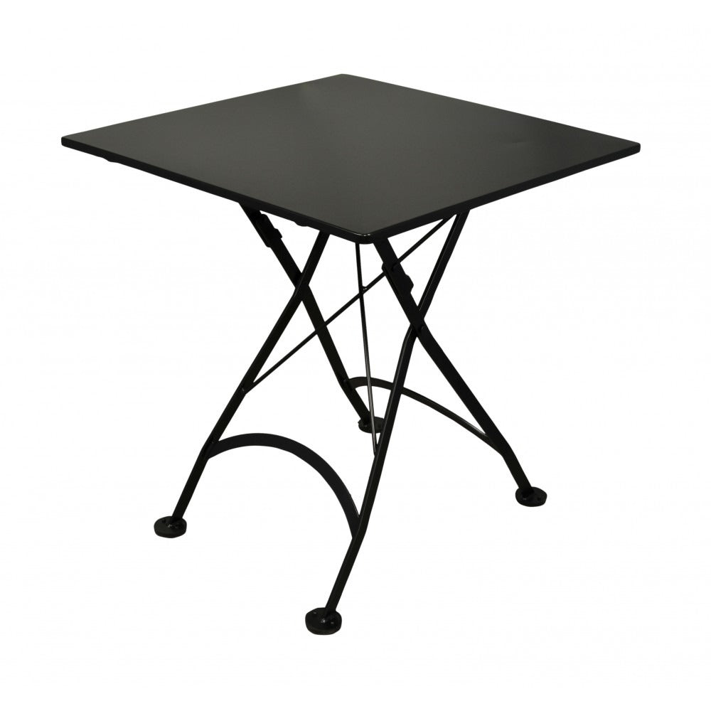 Five Piece Dining Set with 28" Square Steel Table and Four 5508 Folding Chairs