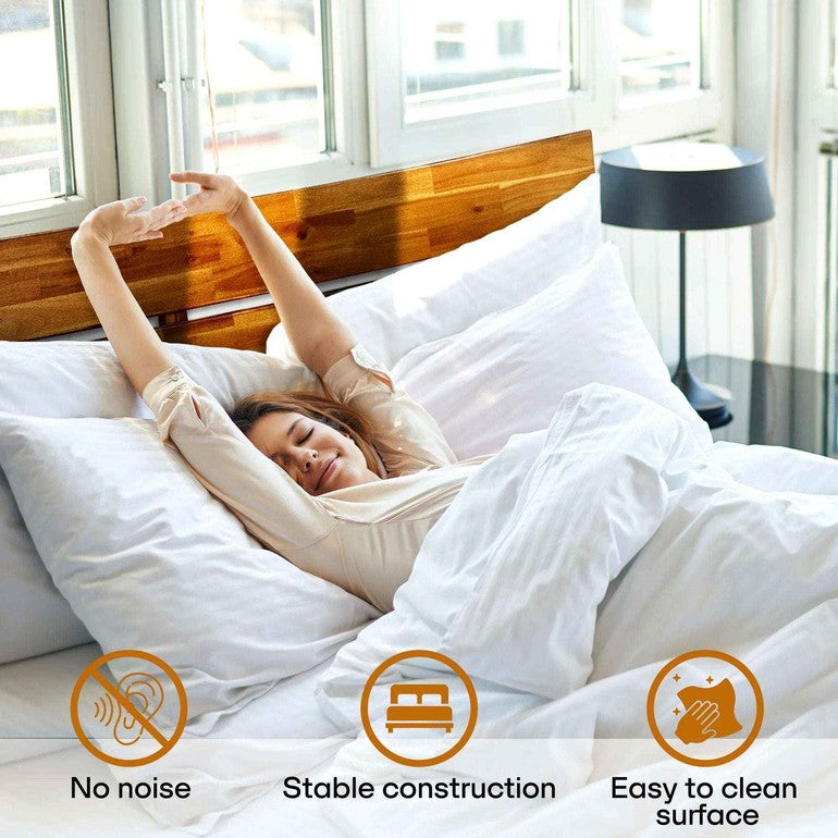 Acacia Solid Wood Bed Frame - Aurora Style for a Stylish Bedroom