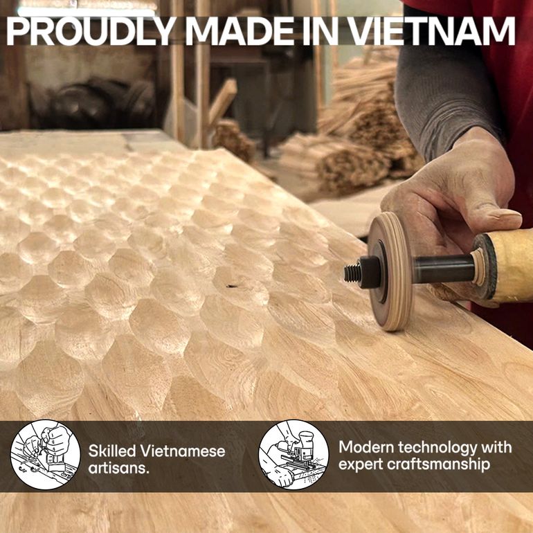 Acacia Elara Solid Wood TV Stand with Storage and Cable Management for TVs up to 80"