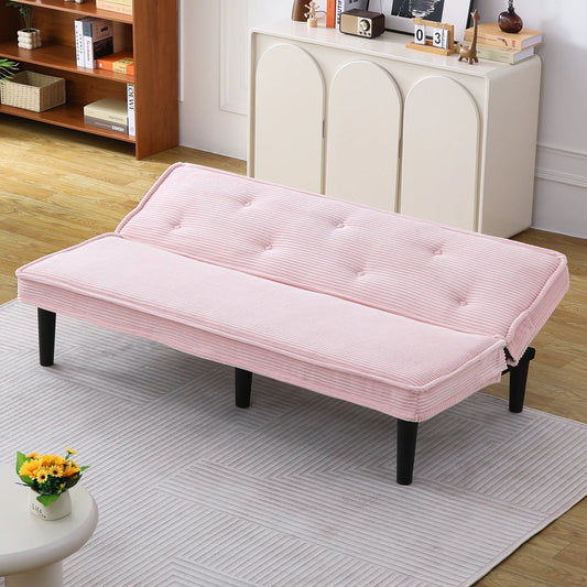 The Étoile Corduroy Convertible Sofa Bed — 66” Boutique Comfort for Living Room & Apartment Elegance