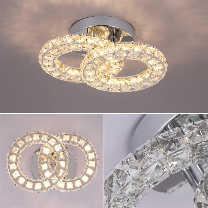 Lustra Lux Crystal Ceiling Light – Modern LED Elegance for Inspired Spaces