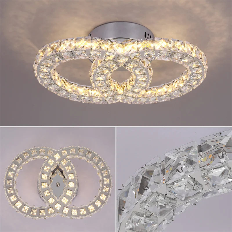 Lustra Lux Crystal Ceiling Light – Modern LED Elegance for Inspired Spaces