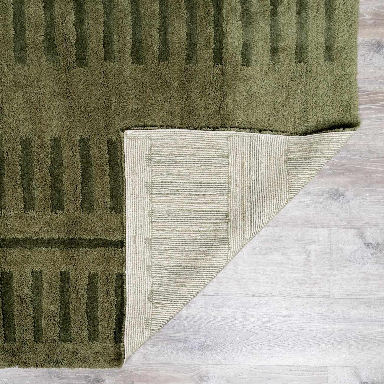 Washable Wool Rug - Green