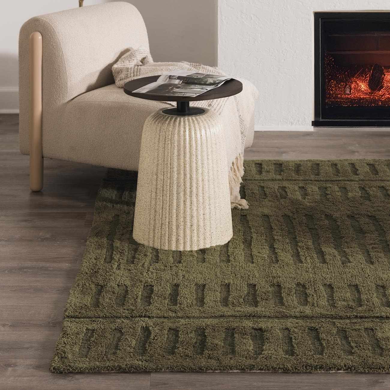 Washable Wool Rug - Green