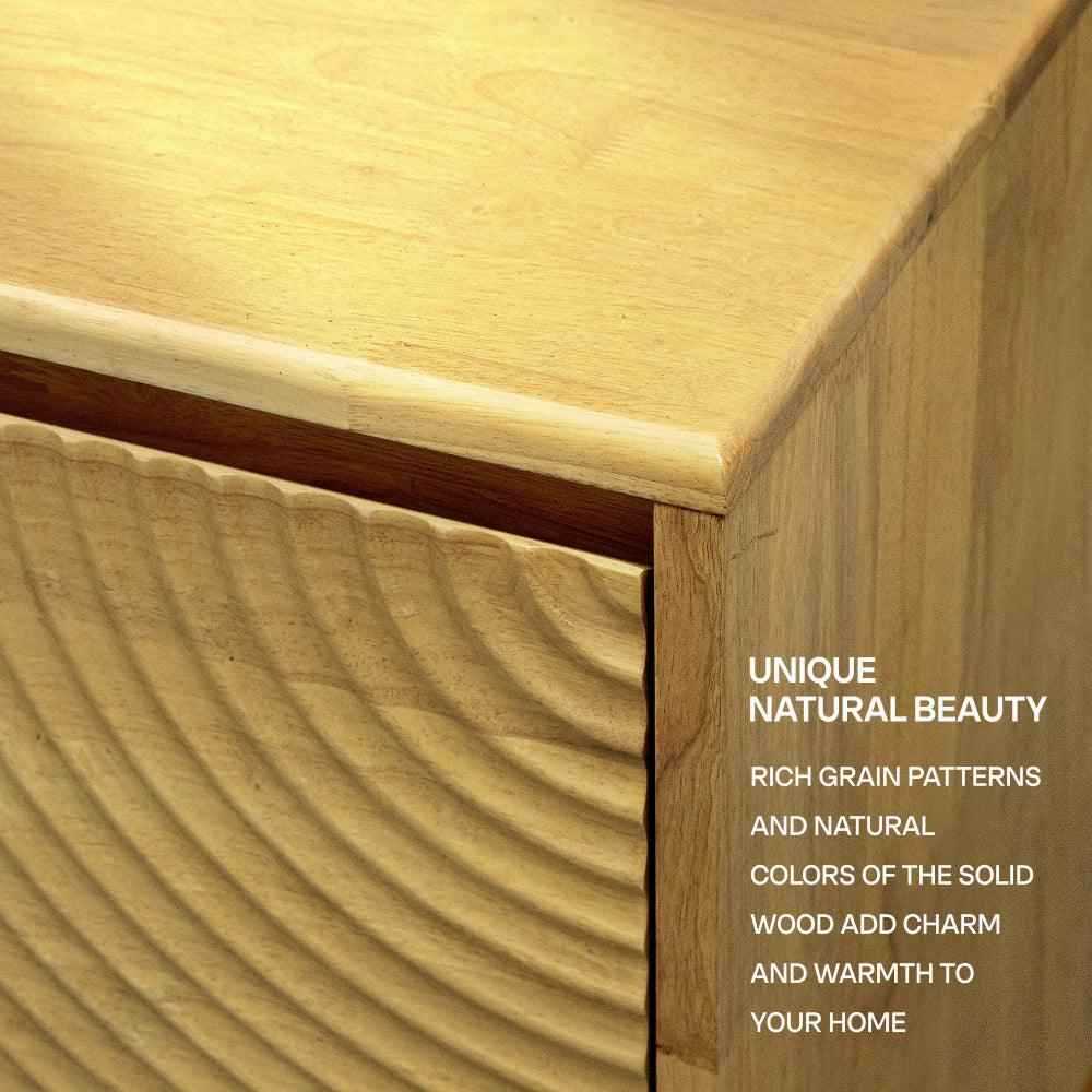 Acacia Harmony TV Stand with Storage for TVs up to 80 Inches