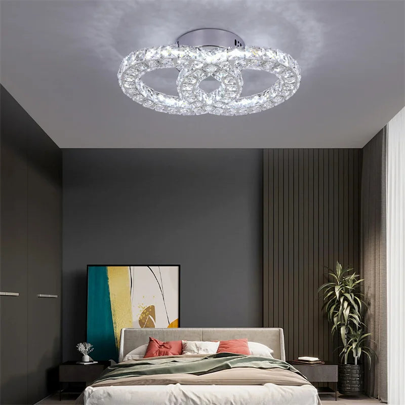 Lustra Lux Crystal Ceiling Light – Modern LED Elegance for Inspired Spaces