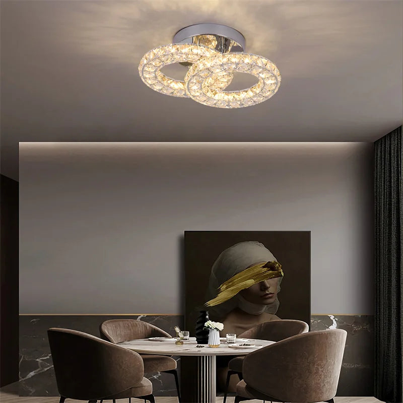 Lustra Lux Crystal Ceiling Light – Modern LED Elegance for Inspired Spaces