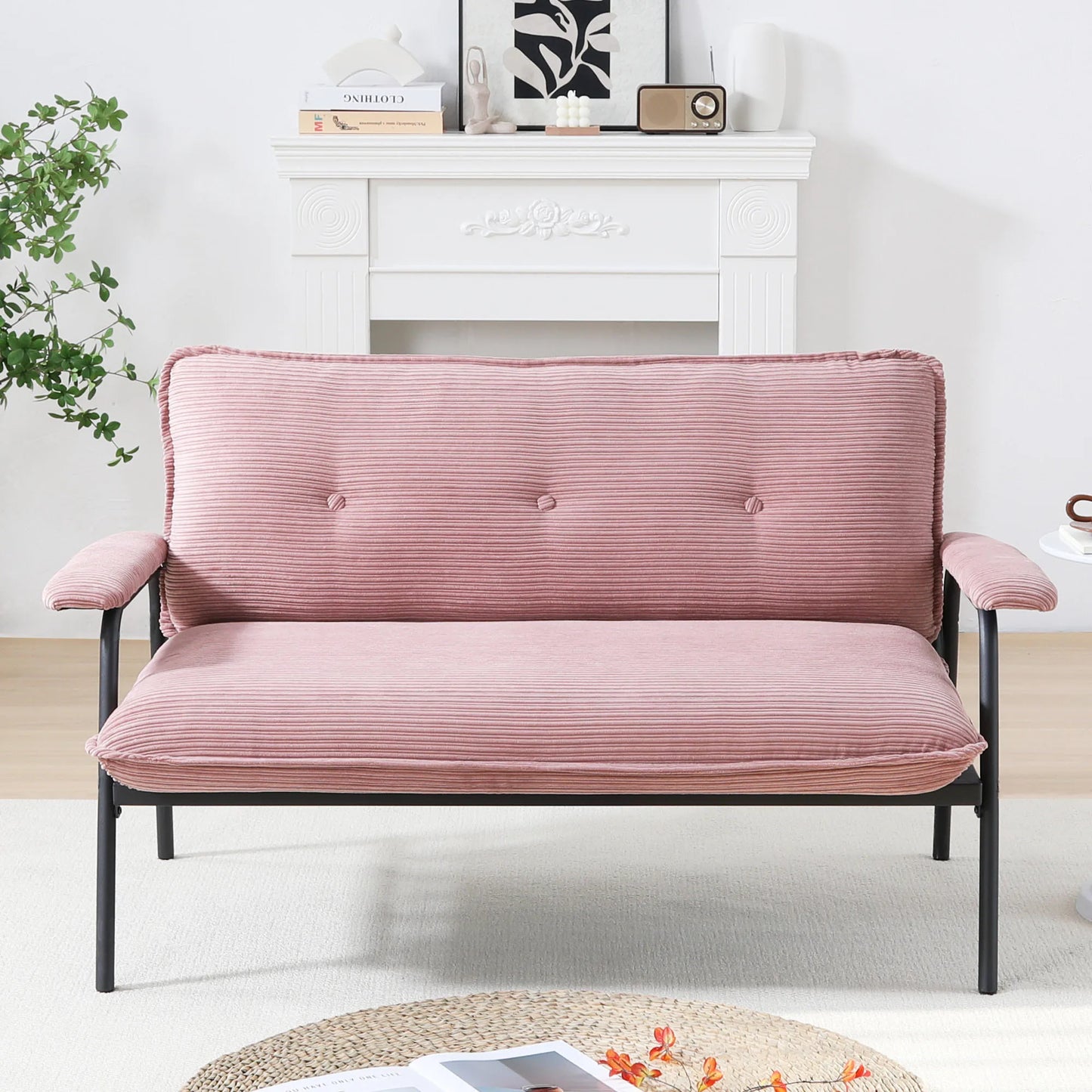 The House of Bonney “Le Club Petit” Sculpted Comfort Sofa — 53” Modern Blend for Cinematic Lounging, Quiet Wins, and Apartment Elegance