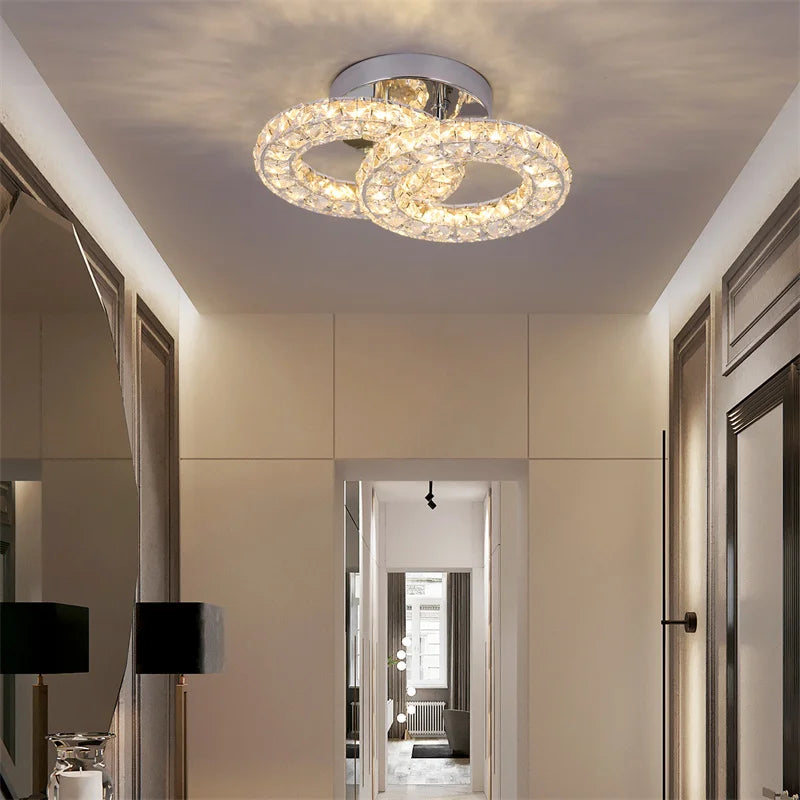 Lustra Lux Crystal Ceiling Light – Modern LED Elegance for Inspired Spaces