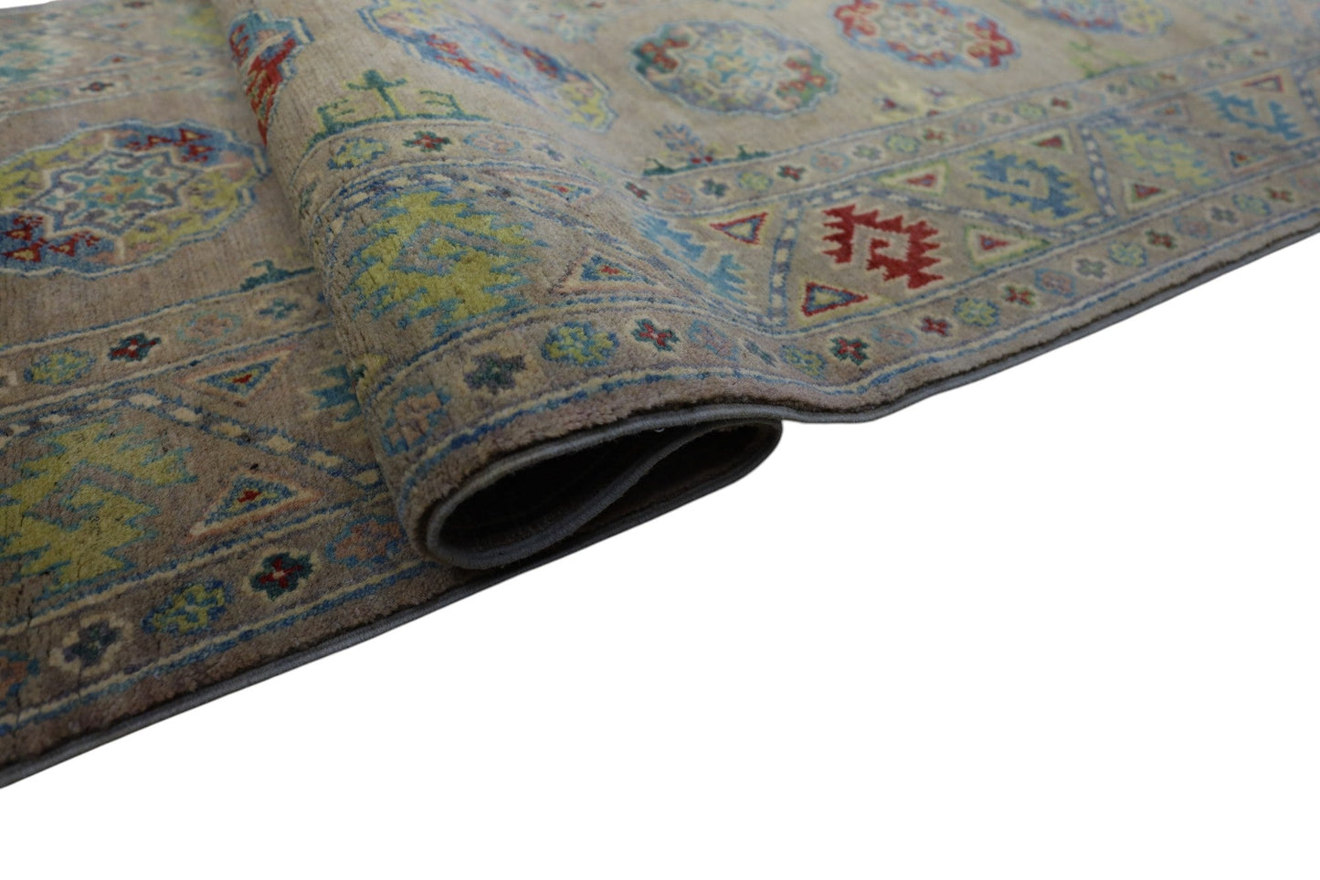 Hand-Knotted Afghani Kazak Wool Rug – 2’7″  x  10’0″