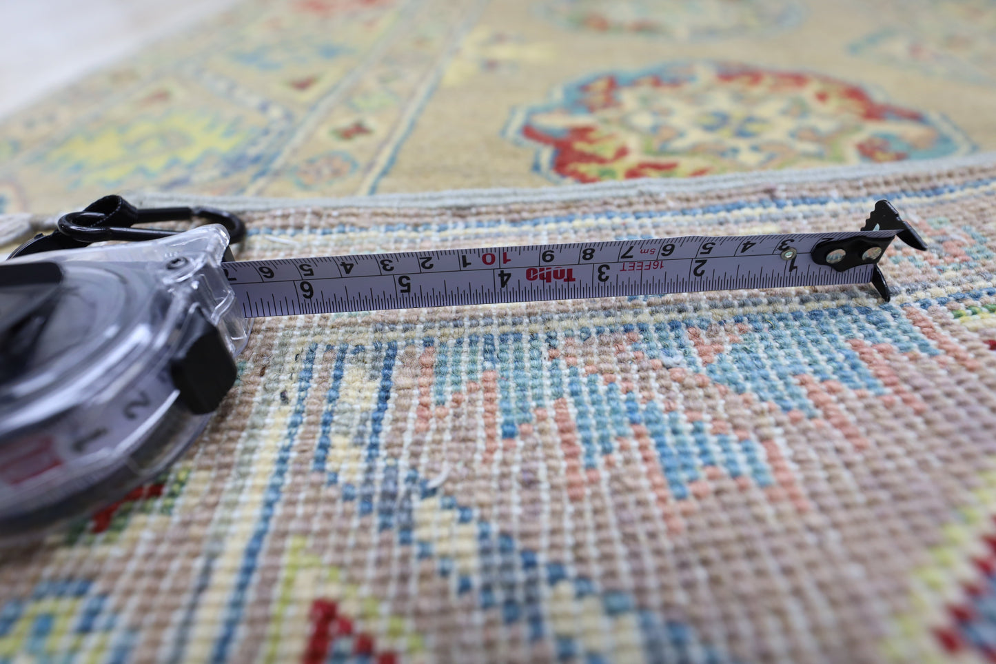 Hand-Knotted Afghani Kazak Wool Rug – 2’7″  x  10’0″